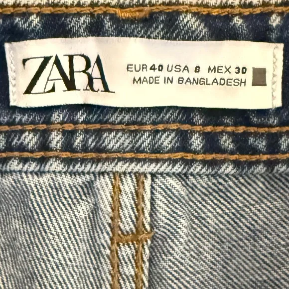 Zara - Classic Blue Denim Jeans - Picture 3 of 4